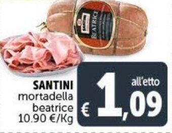 Deco Supermercati Santini mortadella beatrice offerta