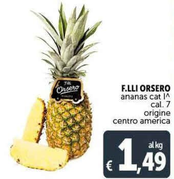 Deco Supermercati F.lli Orsero ananas offerta
