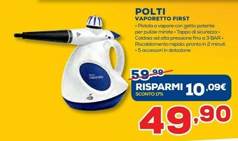 Euronics Polti Vaporetto First offerta