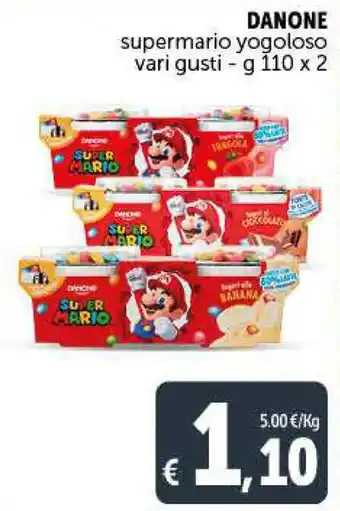 Deco Supermercati Danone supermario vogoloso vari gusti 110 g x 2 offerta