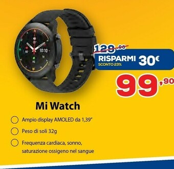 Euronics Xiaomi Mi Watch offerta
