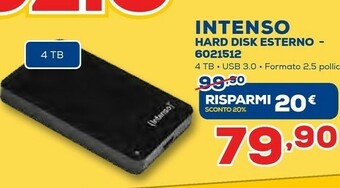 Euronics Intenso Hard Disk Esterno offerta