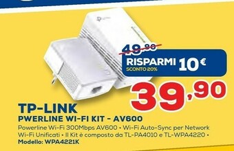 Tp Link Pwerline Wi-Fi Kit AV600