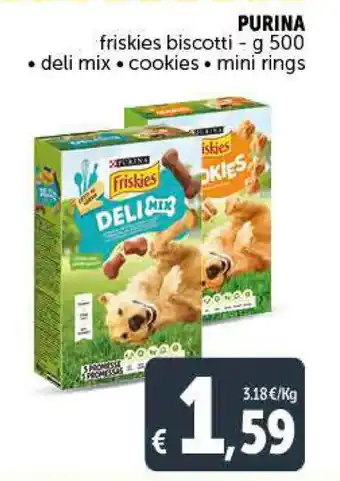 Deco Supermercati Purina friskies biscotti 500 g offerta
