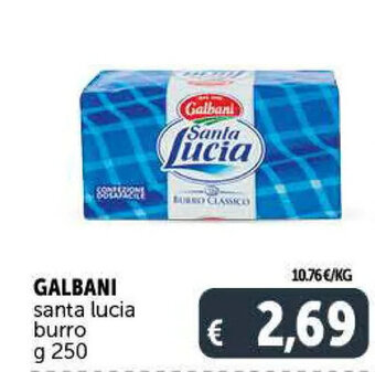 Deco Supermercati Galbani Santa Lucia burro 250 g offerta