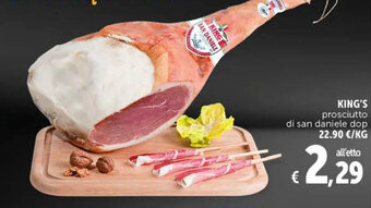 Deco Supermercati King's prosciutto di san daniele dop offerta