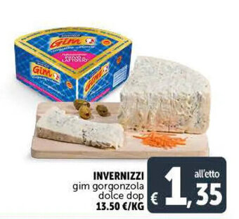 Deco Supermercati Invernizzi gim gorgonzola dolce dop offerta