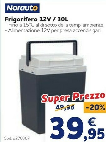 Norauto Frigorifero 12V 30L offerta