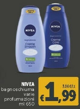 Deco Supermercati Nivea Bagnoschiuma offerta