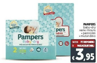Deco Supermercati Pampers Baby Dry Pannolini / Mutadino offerta