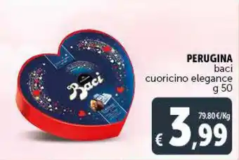 Deco Supermercati Perugina baci cuoricino elegance 50 g offerta