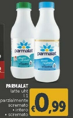 Deco Supermercati Parmalat Latte Parzialmente Scremato UHT 1000 G(ml) offerta