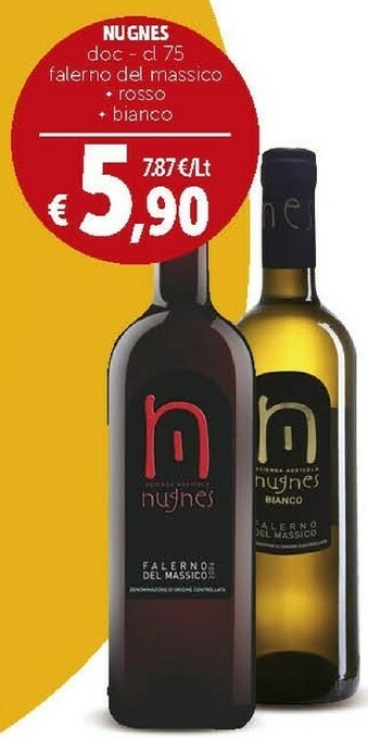 Deco Supermercati Nugnes Doc Falerno Del Massico Rosso / Bianco offerta