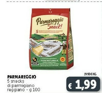 Deco Supermercati Parmareggio 5 Snacks Di Parmigiano Reggiano offerta