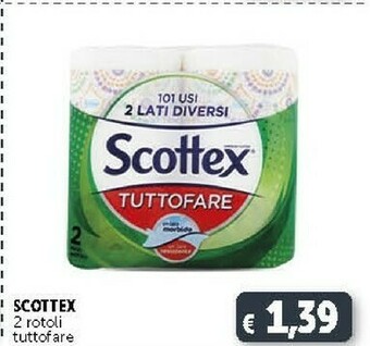 Deco Supermercati Scottex 2 Rotoli Tuttofare offerta