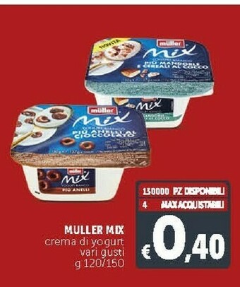 Deco Supermercati Muller Crema Di Yogurt offerta