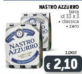 Deco Supermercati Nastro Azzurro Birra Classica / Zero offerta