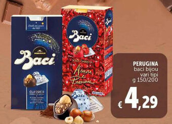 Deco Supermercati Perugina baci bijou vari tipi g 150/200 offerta