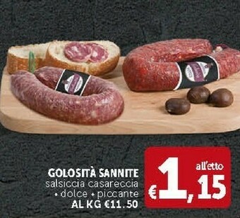 Deco Supermercati Golosità Sannite Salsiccia Casareccia Dolce / Piccante offerta