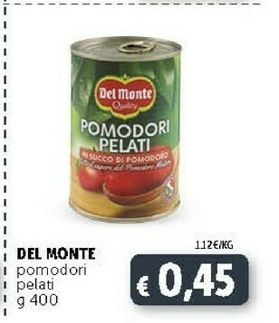 Deco Supermercati Del Monte - Pomodori Pelati 400 G(ml) offerta