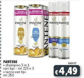Deco Supermercati Pantene Shampoo 3 In 1 offerta