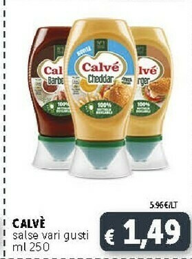 Deco Supermercati Calvè Salsa Burger 250 G(ml) offerta
