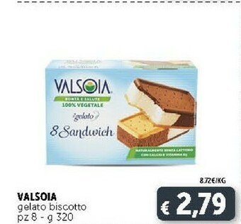 Deco Supermercati Valsoia Gelato Biscotto offerta