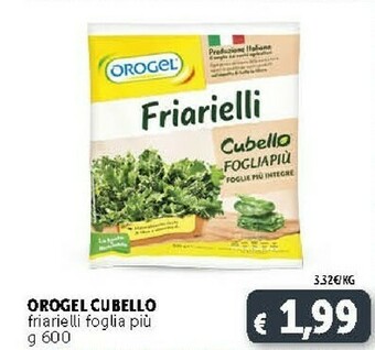 Deco Supermercati Orogel Cubello Friarielli Foglia Piu offerta