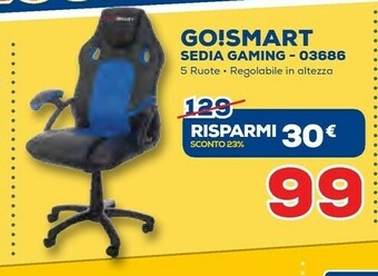 Euronics Go!smart Sedia Gaming offerta