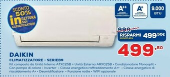 Euronics Daikin Climatizzatore SERIEB9 offerta