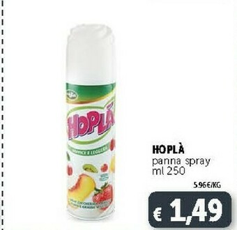 Deco Supermercati Tre Valli - Hoplà Panna Spray 250 G(ml) offerta