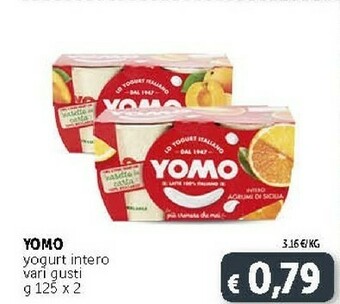 Deco Supermercati Yomo Yogurt Intero Alla Vaniglia 250 G(ml) offerta