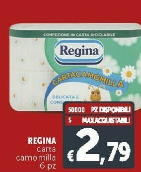 Deco Supermercati Regina Carta Camomilla offerta