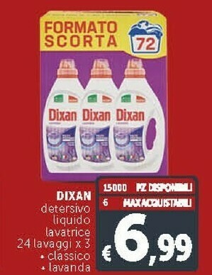 Deco Supermercati Dixan Detersivo Liquido Lavatrice offerta