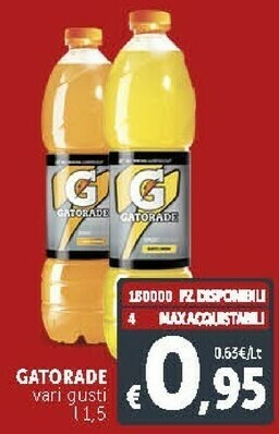 Gatorade Sport Drink Gusto Arancia 1500 G(ml)