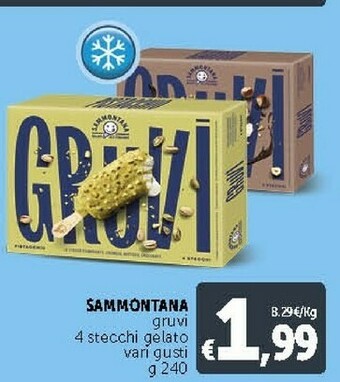 Deco Supermercati Sammontana Gruvi 4 Stecchi Gelato offerta