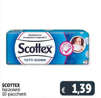 Deco Supermercati Scottex fazzoletti 10 pacchetti offerta