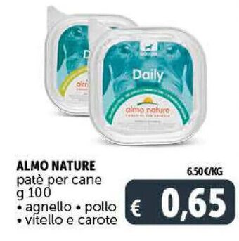 Deco Supermercati Almo Nature patè per cane 100 g offerta