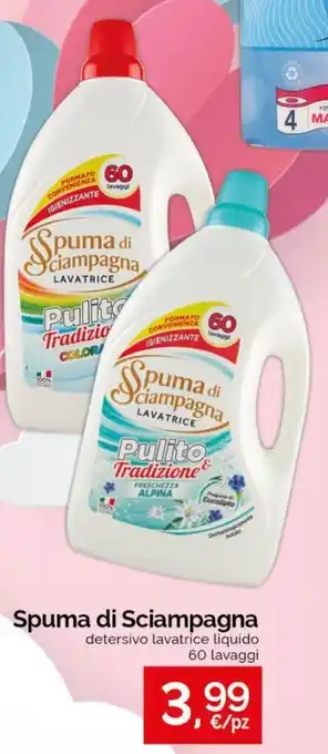 Acqua & Sapone Spuma di Sciampagna detersivo lavatrice liquido 60 lavaggi offerta