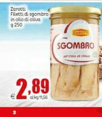 Elite Zarotti Filetti di sgombro offerta