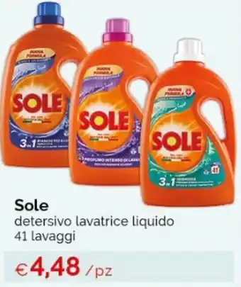 Acqua & Sapone Sole detersivo lavatrice liquido 41 lavaggi offerta