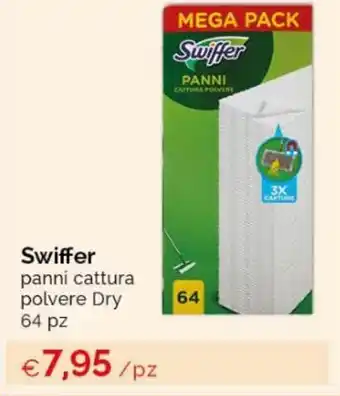 Acqua & Sapone Swiffer panni cattura polvere Dry 64 pz offerta