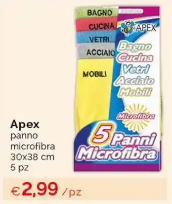 Acqua & Sapone Apex panno microfibra 30x38 cm 5 pz offerta