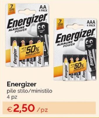Acqua & Sapone Energizer pile stilo/ministilo 4 pz offerta