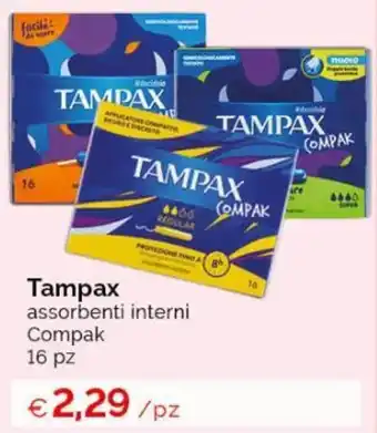 Acqua & Sapone Tampax assorbenti interni Compak 16 pz offerta