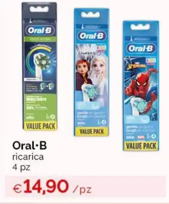 Acqua & Sapone Oral-B ricarica 4 pz offerta