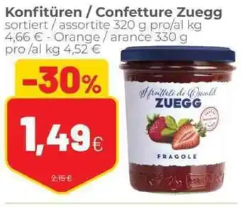 Coop Zuegg Confetture/Konfitüren offerta