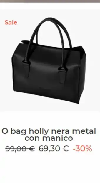 Obag holly nera meyal con manico