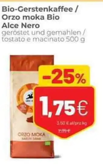 Coop Orzo moka Bio Alce Nero/Bio Gerstenkaffee tostato e macinato 500 g offerta