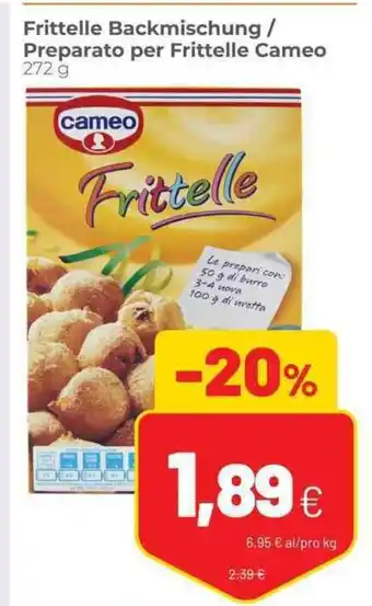 Coop Cameo Frittelle Backmischung / Preparato per Frittelle 272 g offerta
